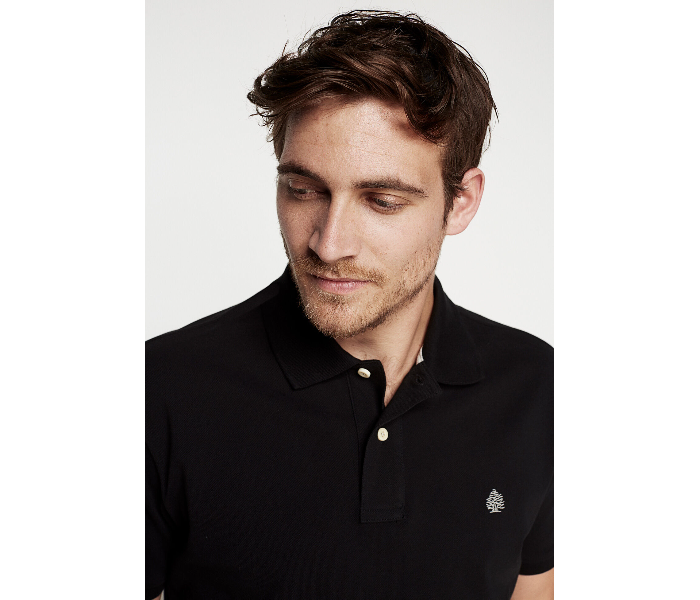 Springfield 855096401 XS Basic Polo Shirt for Men - Black - Zoom Image 2