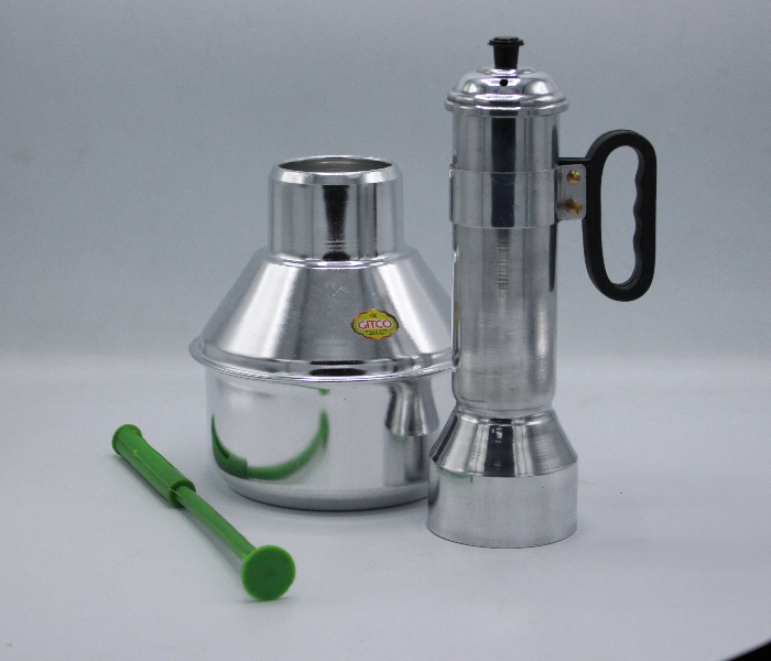 Gitco GIT29804 Aluminium Puttu Maker with Handle - Silver - Zoom Image 2