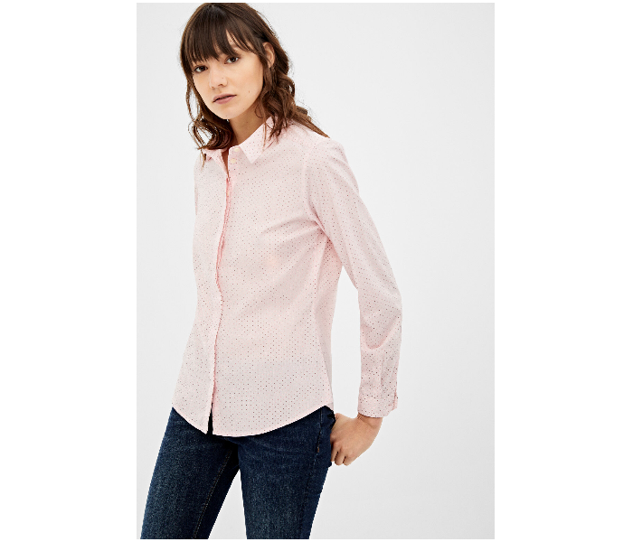 Springfield 679624970 Size 36 Long Sleeve Blouse for Women - Pink - Zoom Image 1