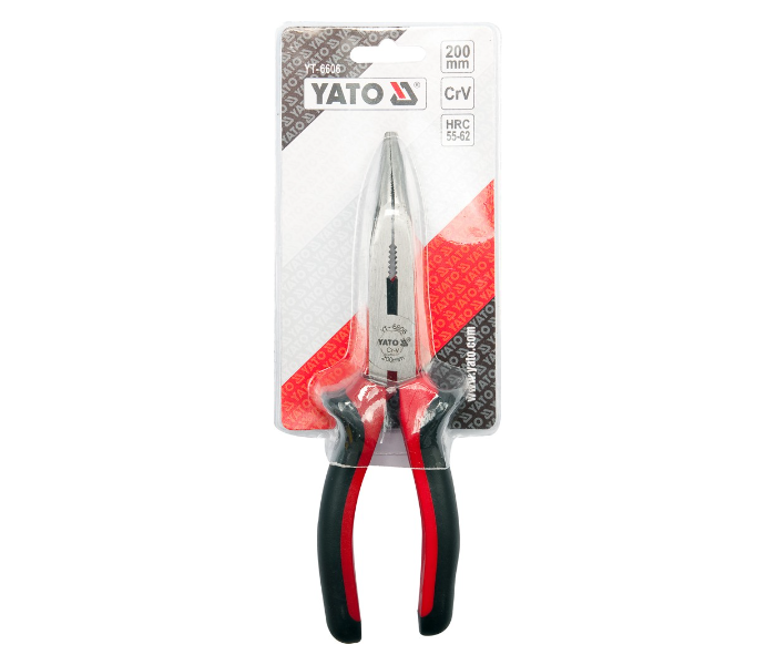 Yato YT-6606 8 Inch Bent Nose Plier - Black and Red - Zoom Image 2