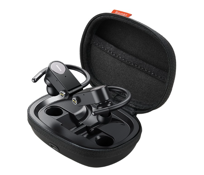 Remax TWS-20 True Wireless Stereo Waterproof Earbuds -Black - Zoom Image 1