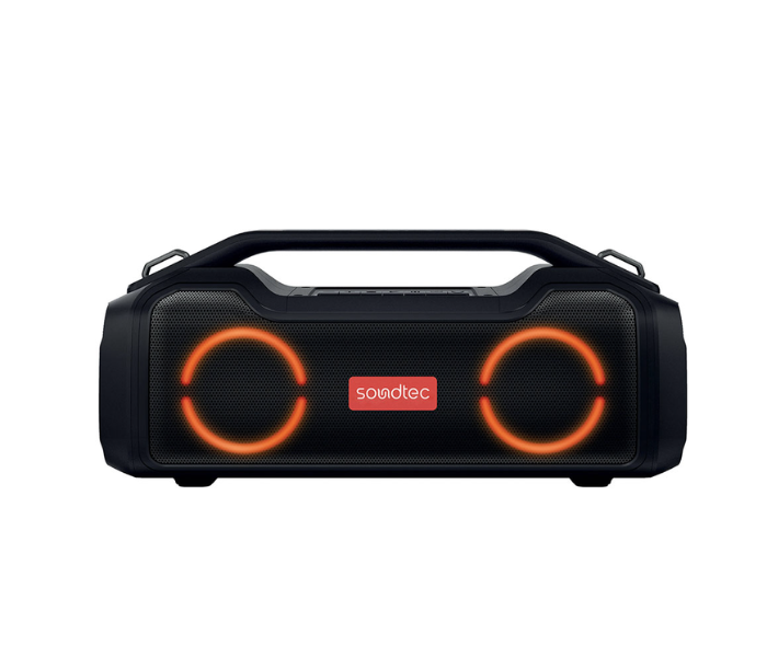 Porodo PD-STVBPSPK-BK Soundtec Vibe Portable Bluetooth Speaker 40W with Smart Functions -Black - Zoom Image 2