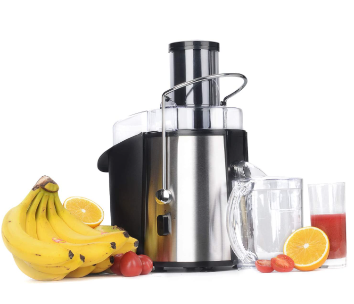 Impex JR 3510 850W 18000 RPM Stainless Steel Juice Extractor Maker with 2 Speed built in Safety Switch 2 Litre Pulp and 1 Litre Container - Black and Silver - Zoom Image 1