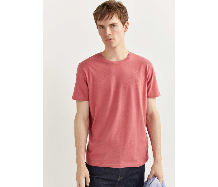 Springfield 712204771 Medium Basic T-Shirt for Men - Pink - Zoom Image 1