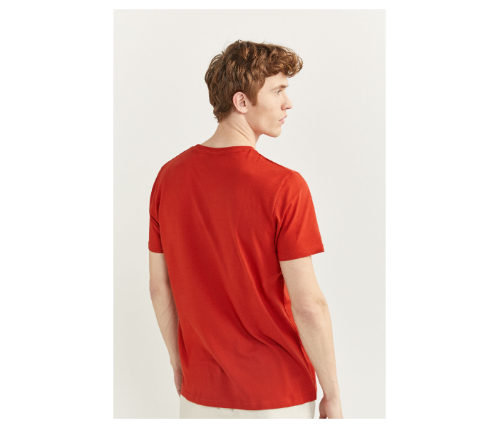 Springfield 712204768 Large Basic T-Shirt for Men - Red - Zoom Image 3