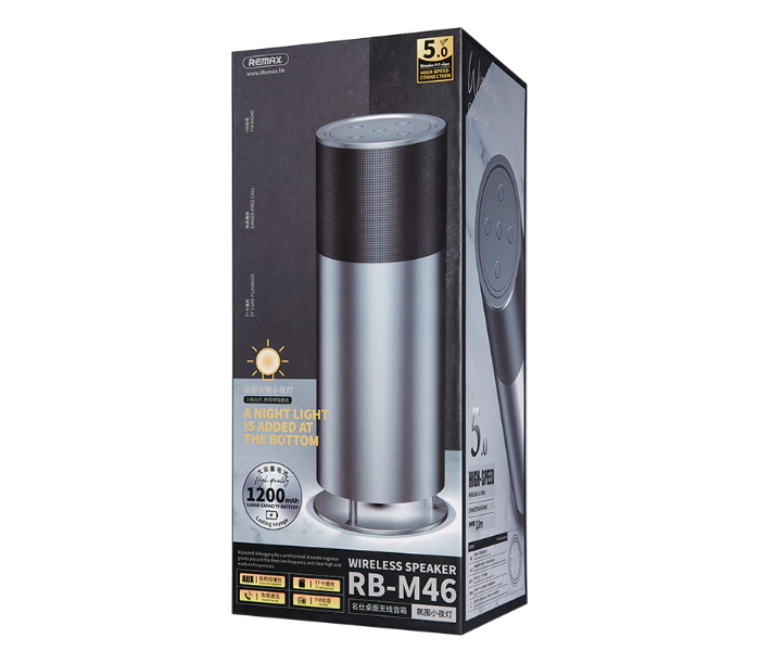 Remax RB-M46 Minsi Series 5W Wireless Desktop Speaker - Black - Zoom Image 4