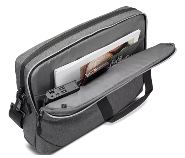 Lenovo GX40X54262 Polyester 15.6 Inch Urban Toploader Laptop Bag - Charcoal Grey - Zoom Image 4