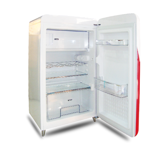 Aveva  BC108LH 106 Liter Refrigerator -Red and White - Zoom Image 2