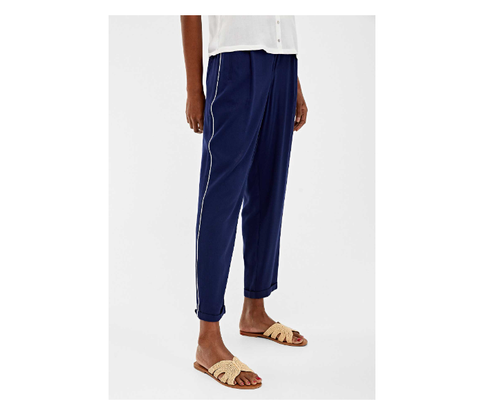 Springfield 683682816 Size 44 Cotton Pant for Women - Blue - Zoom Image 1