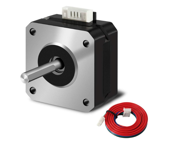 Nema 17HS4401 12V 1.7A  Stepper Motor -Silver And Black - Zoom Image 1