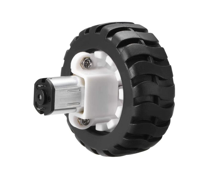 Polulu 12mm N20 Micro Gear Motor Kit with Rubber Wheel - Black and Silver - Zoom Image 3