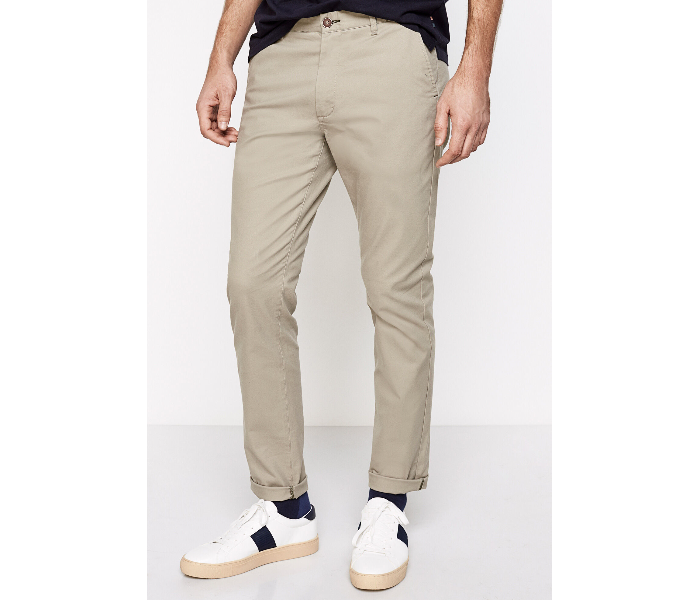 Springfield 155343759 Size 38 Chinos for Men - Cream - Zoom Image 1