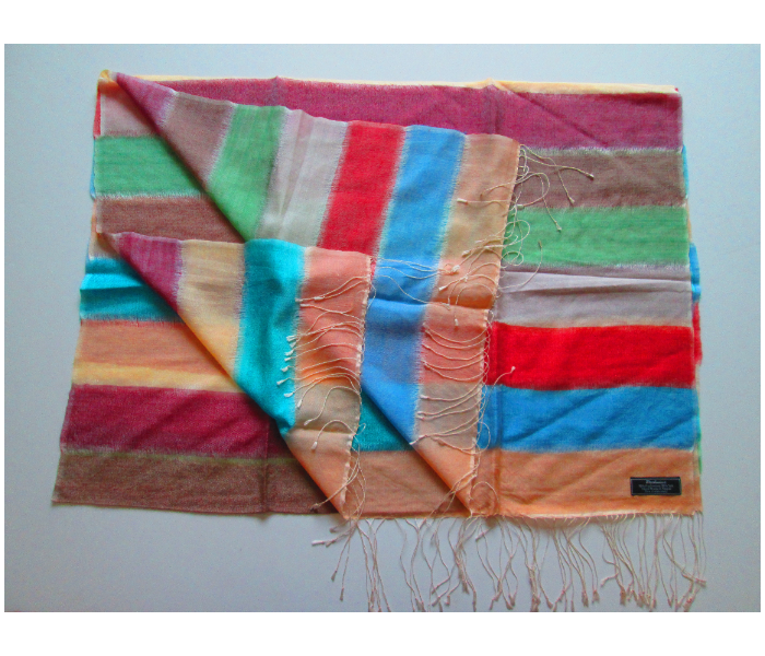 Style It STY-PS-BBR Genuine Hand Woven MultiColor Pashmina Shawl - Zoom Image 3