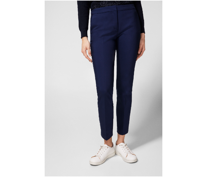 Springfield 683501519 Size 38 Cotton Pant for Women - Blue - Zoom Image 1