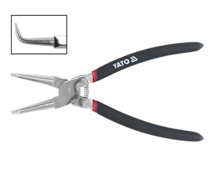 Yato YT-2143 150mm Cr-V Internal Bent Circlip Plier - Black - Zoom Image