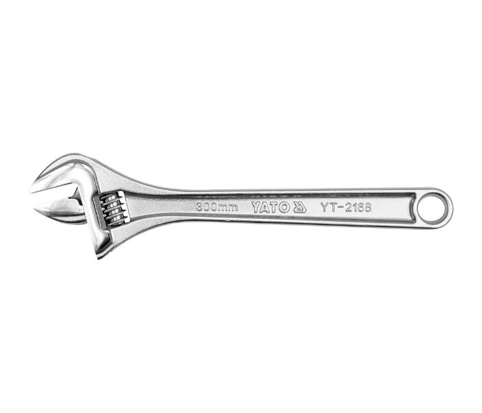 Yato YT-2167 250mm Cr-V Steel Adjustable Wrench - Silver - Zoom Image