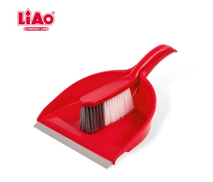 Liao 66633 Mini Cleaning Dustpan and Brush C130011  - Red - Zoom Image 1