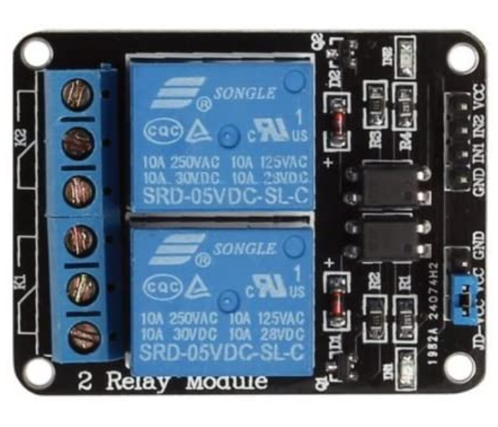 2-Channel 5V Relay Module -Blue and Black - Zoom Image 4