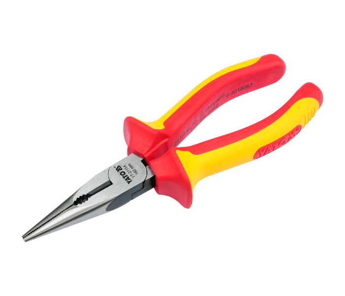 Yato YT-21154 6 Inch Cr-V Steel Insulated Long Nose Plier - Yellow and Red - Zoom Image 2