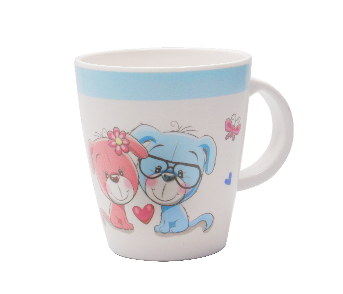 Gitco GIT66390 350ml Melamine Classic Mug - White and Blue - Zoom Image