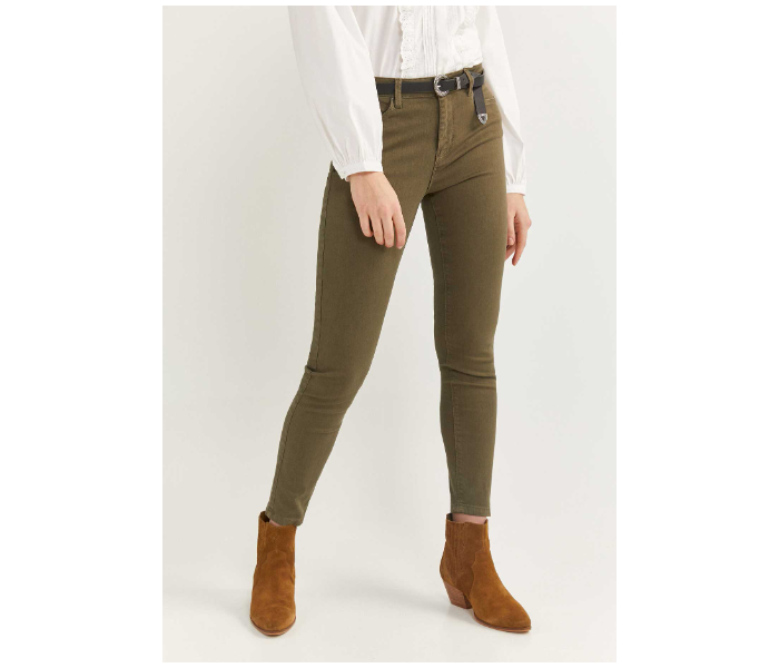 Springfield 683705020 Size 44 Cotton Pant for Women - Brown - Zoom Image