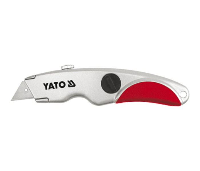 Yato YT-7520 61mm SK-5 Steel Cutter Knife with 3 Piece Blade - Silver and Red - Zoom Image