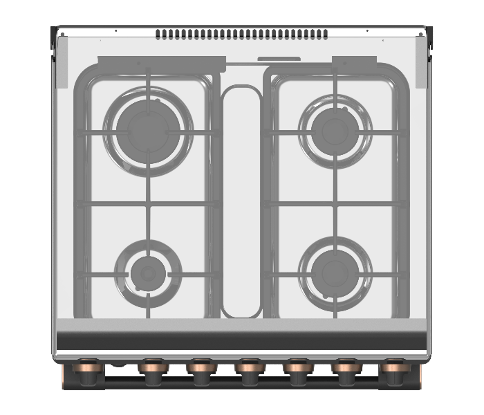 Toshiba TBA-24BMG4G089KS 2200W Stainless Steel 4 Gas Burner Cooking Range - Grey - Zoom Image 5