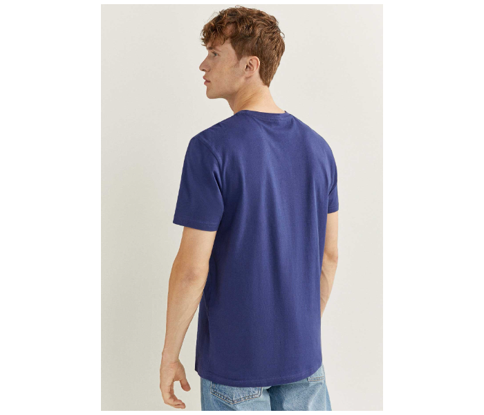 Springfield 712210115 Medium Short Sleeve T-Shirt for Men - Blue - Zoom Image 2