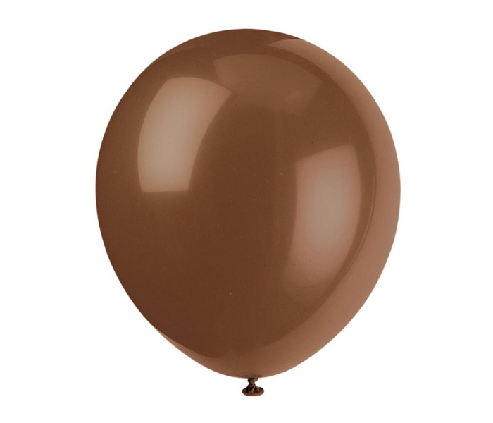 Mira Decor M D N12 2519 12 inch Pack of 25 Piece Latex Balloon - Brown - Zoom Image