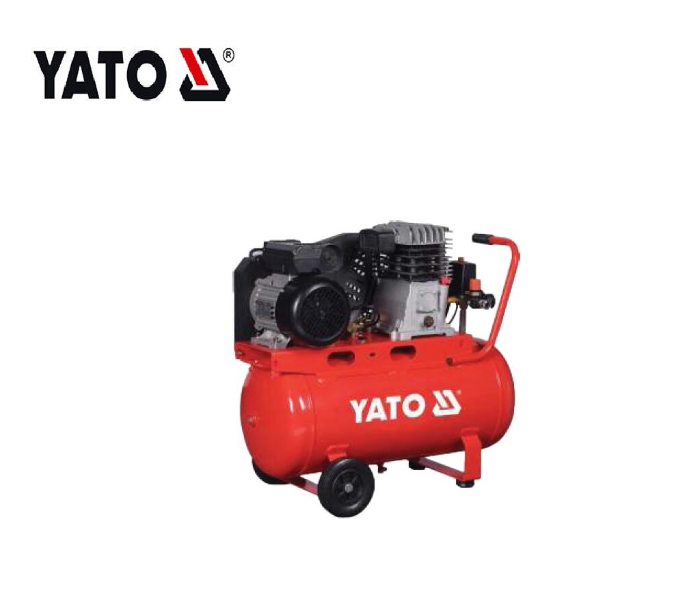 Yato YT-23237 2200W 50 Litre Belt-Driven Professional Series Pressure Tank for Heavy-Duty Work - Red - Zoom Image 1