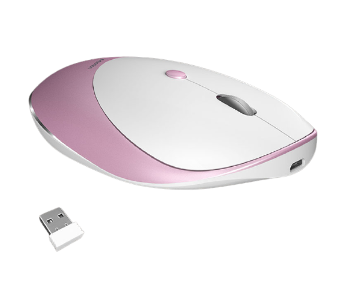 Meetion MT-R600  Rechargeable Wireless Mouse - Pink - Zoom Image 2