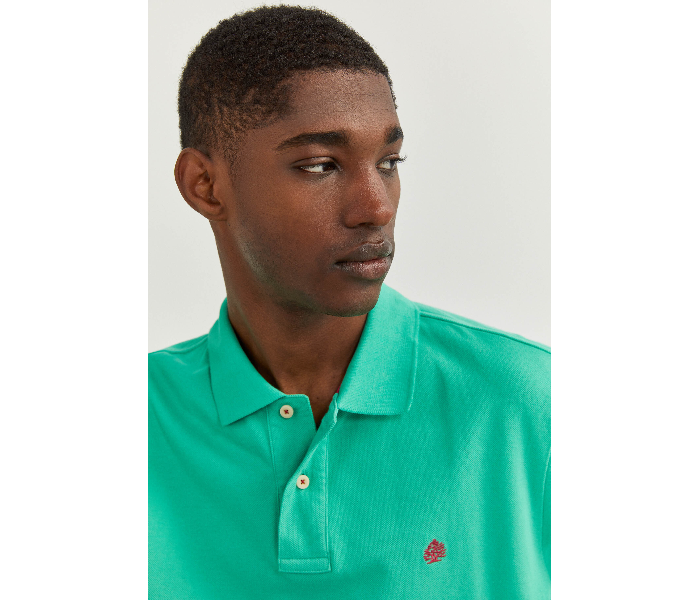 Springfield 855102225 XXL Basic Polo Shirt for Men - Green - Zoom Image 2