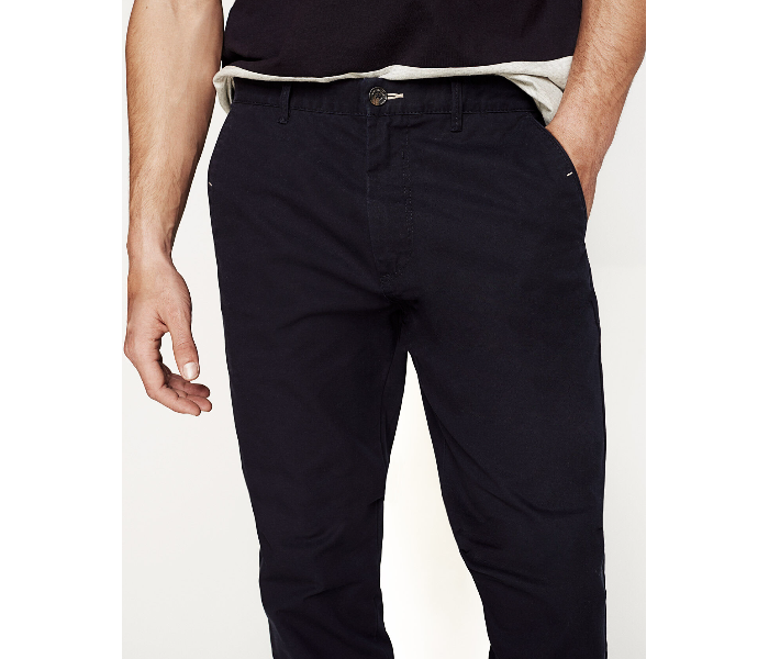 Springfield 155345310 Size 38 Chinos for Men - Navy - Zoom Image 2