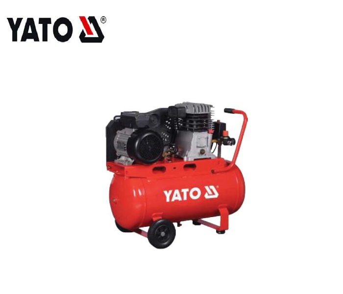 Yato YT-23240 2200W 100 Litre Belt-Driven Professional Series Pressure Tank for Heavy-Duty Work - Red - Zoom Image 1