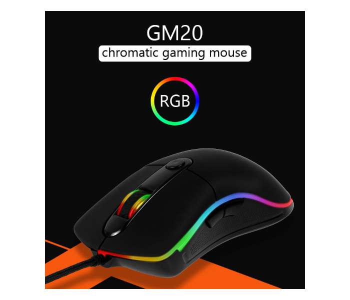 Meetion MT-GM20 Gaming Wired Mouse -Black - Zoom Image 8