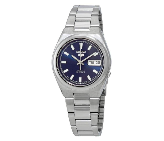 Seiko SNKC51J1 Analog Automatic Blue Dial Stainless Steel Watch for Men - Silver - Zoom Image 1