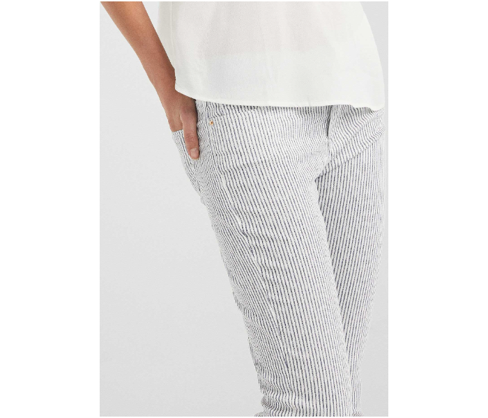 Springfield 683534114 Size 40 Cotton Pant for Women - White - Zoom Image 2