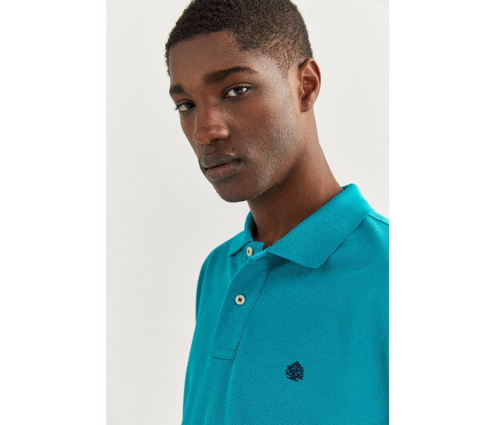 Springfield 855102280 Large Basic Polo Shirt for Men - Blue - Zoom Image 2