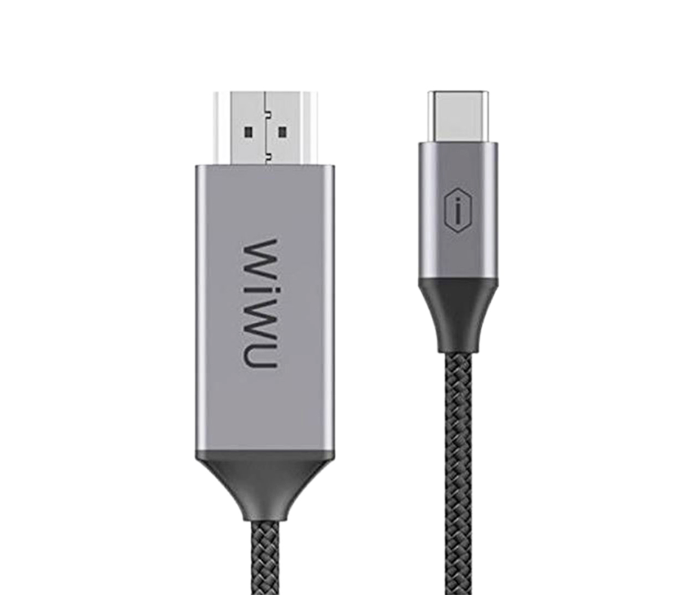 Wiwu X92MSG 2 Metre Type-C To Hdmi Coaxial Cable - Space Gray - Zoom Image 2