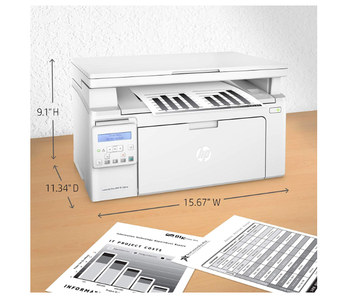 HP LaserJet Pro M130NW All-in-One Wireless Laser Printer - White - Zoom Image 3