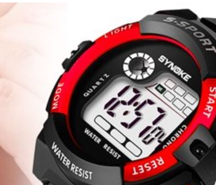 E-Shock Kids Watch Boys Girls LED Watch Digital Electronic Casual Sports Watch-Red - Zoom Image