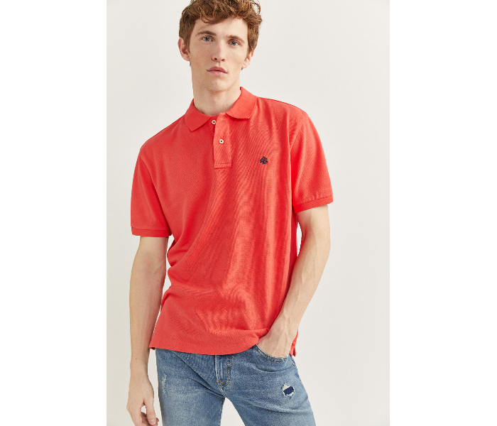 Springfield 855102265 XXXL Basic Polo Shirt for Men - Orange - Zoom Image 1