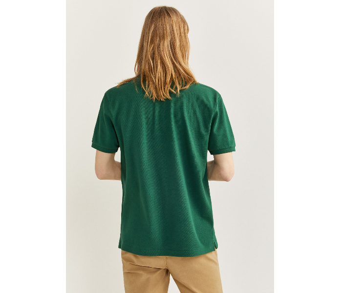 Springfield 855104924 XXL Basic Polo Shirt for Men - Green - Zoom Image 3