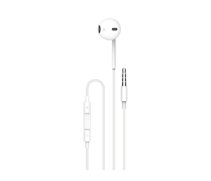 Porodo PD-MOAEP-WH Soundtec Single Mono Earphones with High Clarify Mic -White - Zoom Image