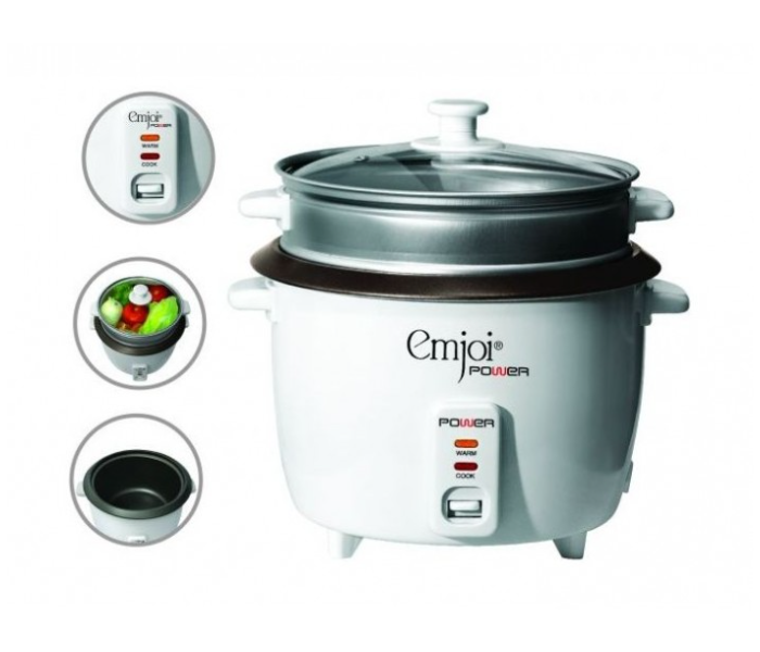 Emjoi UERC-198 Rice Cooker - White - Zoom Image 1