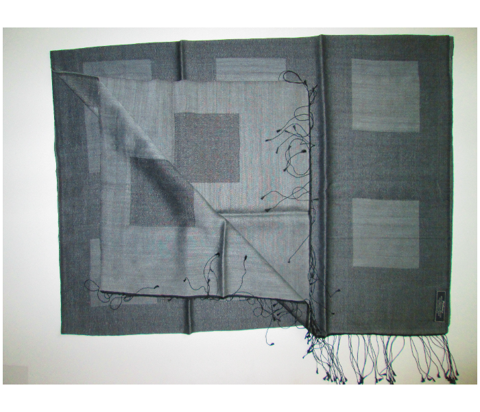 Style It STY-PC-BS Genuine Hand Woven Pashmina Shawl - Grey - Zoom Image 4