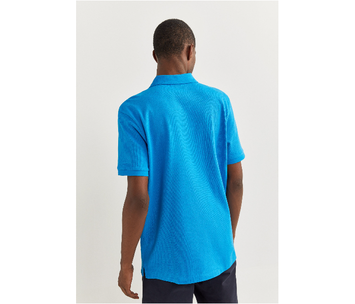 Springfield 855102287 Large Basic Polo Shirt for Men - Turquoise - Zoom Image 3