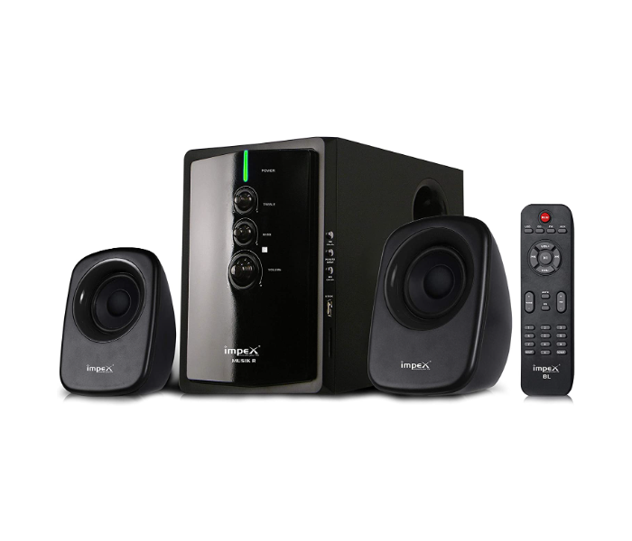 Impex HT 2103 2.1 MUSIK-R 40W Portable Multimedia Bluetooth Home Theatre Speaker System - Black - Zoom Image 1