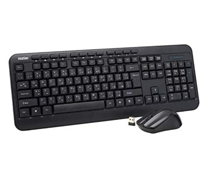 Lenovo WIC319 Wireless Keyboard and Mouse Combo - Black - Zoom Image 1