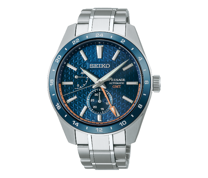 Seiko SPB217J1 Presage Automatic Stainless Steel Blue Dial Watch for Men - Blue and Silver - Zoom Image